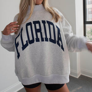 Sudadera de Mujer con Cuello Alto, 100% Algodón, Ligera, de Secado Rápido, Resistente al Viento, Transpirable, Informal, con Mangas Caídas - Product Image 5