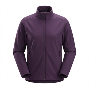 Veste softshell respirante et légère pour femme, en spandex et polyester, polaire imperméable, fermeture éclair matelassée, doublure en coton - Product Image 5