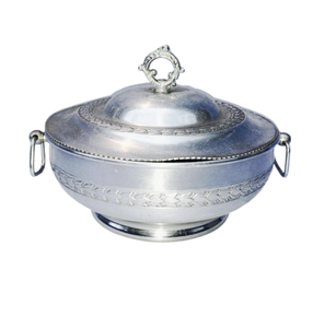 Vaisselle de cuisine élégante en acier inoxydable poli et brillant avec grand verseur de sauce et soupières - Product Image 5