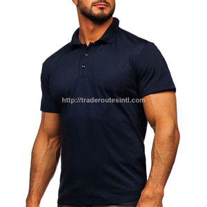 Polo de alta calidad, camiseta Navy Manufacturing Company, logotipo personalizado, ropa de Golf a rayas de manga corta, polos para hombre, camisetas de Golf - Product Image 2