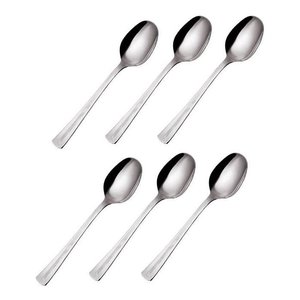 ELITE Juego de cucharas de café de acero inoxidable cromado pulido CVLX90C6 de 6 piezas, 13,1 cm - Product Image 1