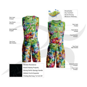 Nouveau maillot de basket-ball pour hommes à col rond Sportswear Laker maillot de basket-ball d'été - Product Image 2