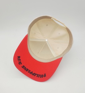 Gorra deportiva de béisbol personalizada de 5 paneles, sombrero de Color sólido con borde curvo para exteriores con bordado en dos tonos, estilo deportivo, MOQ bajo - Product Image 4