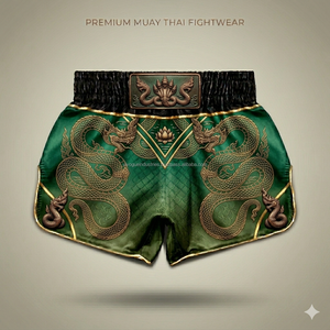 Shorts de Muay Thai en nylon résistant aux déchirures, design personnalisé, avec pompons, shorts de combat de kickboxing, vente en gros de shorts de Muay Thai - Product Image 1