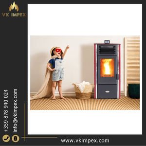 Estufa de pellets de diseño moderno de la mejor calidad Chaqueta de aire de hierro fundido de hierro de alta eficiencia de calefacción Villas Precio de mercado competitivo directo - Product Image 3