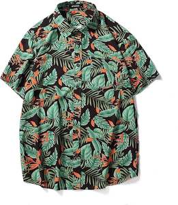 Conjuntos Deportivos Transpirables de Poliéster/Algodón para Hombre, Pantalones Cortos, Camisas Casuales con Botones, Pantalones Cortos Inferiores, Trajes Deportivos, Trajes Hawaianos de Verano - Product Image 2