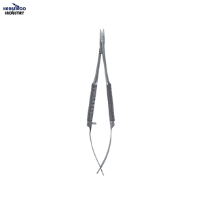 Tijeras Quirúrgicas Manuales para Tejido Gengival de Marca Personalizada, Curvadas, Dentadas, Tipo Castroviejo, 10 cm, Aprobadas por la CE, Clase I - Product Image 1