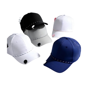 Gorra de Golf de Alto Rendimiento con Logotipo Personalizado, 6 Paneles, Impermeable, con Detalle de Cuerda, Cierre Ajustable, Soporte para Tees y Marcador de Pelota Magnético - Product Image 5