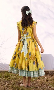 ชุดเดรสปาร์ตี้ฤดูร้อนของผู้หญิงอินเดีย100% ผ้าฝ้ายพิมพ์ลายมีสไตล์ของขวัญแต่งงานส่วนบุคคล - Product Image 3