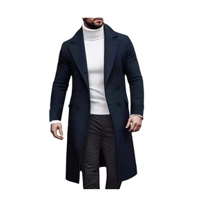 Nuevo Abrigo Cruzado de Algodón Orgánico con Cinturón y Hebilla, Abrigo para Hombre 100% Algodón, Corte Entallado, Transpirable y Largo - Product Image 3