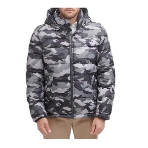 Chaqueta acolchada de manga larga de diseño personalizado OEM para hombre Chaqueta de moda más vendida con cuello levantado para la primavera de 2017 - Product Image 1