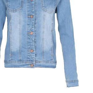 Precio barato de fábrica, venta al por mayor, Chaquetas vaqueras de mujer de alta calidad/chaqueta de mujer transpirable hecha de algodón más vendida - Product Image 5