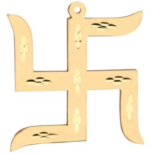 Esvástica de latón Chinh o símbolo para el hogar y la Oficina Artículo religioso - Product Image 1