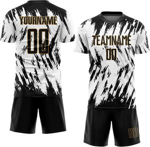 Conjunto de Camiseta y Pantalones Cortos de Fútbol Personalizados para Club, Sublimación Completa, Secado Rápido, 100% Poliéster, Cierre con Cordón, Ropa Deportiva para Partidos de Fútbol - Product Image 4