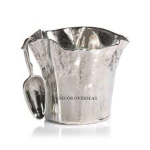 La mayoría de las ventas de la mejor calidad, cubo de hielo de vidrio transparente, enfriador de vino con pinzas de Metal chapadas en oro y tapa superior - Product Image 4