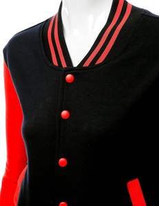 Vestes pour femmes vêtements d'extérieur Logo personnalisé Sport recadrée Baseball vestes Varsity veste manteaux courts vêtements d'automne pour les femmes - Product Image 5