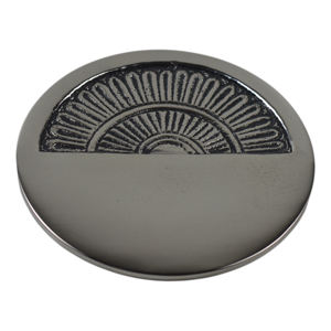 Silver Colored Coffee Cup Round Coaster Shaped Best for Table Decoration Design Creative Design Standard Coasters Shaped - Product Image 1