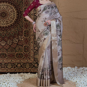 Saree russe Chit Pallu Tissu indien traditionnel de style moderne pour mariages Occasions spéciales - Product Image 1