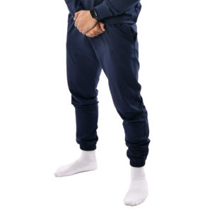 กางเกงวิ่งผู้ชายกางเกงวอร์มผ้าฝ้ายสีพื้นกางเกงออกกำลังกายลำลอง - Product Image 2