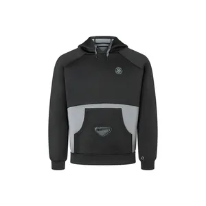 Pantalon de survêtement à capuche en coton personnalisé pour hommes lavage à l'acide tissu éponge lourd sérigraphie Logo vêtements d'hiver au crochet - Product Image 4