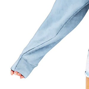 Ropa de calle informal, sudadera transpirable para mujer, sudaderas con capucha de manga larga con estampado personalizado para mujer, sudaderas con capucha de lavado ácido para mujer - Product Image 3