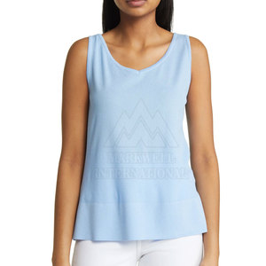 Transpirable logotipo personalizado Precio al por mayor Mujeres Tank Tops Elegante calidad superior Venta caliente Mujeres Tank Top - Product Image 2