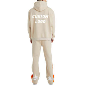 ชุดวิ่งจ๊อกกิ้งสำหรับผู้ชายชุดวอร์มสีล้วนมีฮู้ดสำหรับฤดูหนาวโลโก้ตามสั่ง - Product Image 6