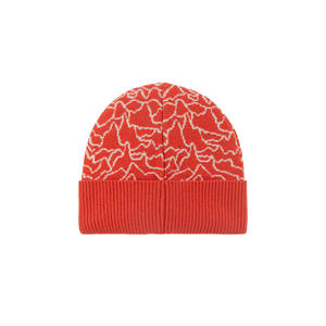 Bonnet en tricot corail doux pour femme Double couche hiver basique pull décontracté ensemble avec logo et motif du Rhin - Product Image 2