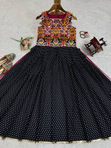 Latest Designer Faux Georgette Printed Mirror Work <b>Kurti</b> by FabZone - Product Image 3