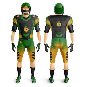 Equipo de fútbol americano personalizado al por mayor, conjunto completo de uniformes, servicio OEM corto para equipo de impresión por sublimación, fabricante de ropa - Product Image 3