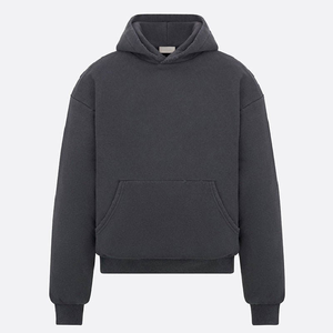 Sudadera con capucha para hombre de gran tamaño de 600gsm French Terry Essentials 100% algodón de peso pesado Regular Fit bolsillo de invierno - Product Image 1