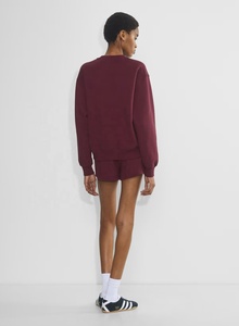 Sudadera con capucha de gran tamaño con estampado personalizado de alta calidad para mujer, sudadera gruesa de lana de manga larga de talla grande, Invierno 100% de algodón - Product Image 2