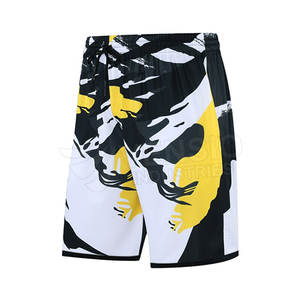 Shorts de basketball pour hommes légers, anti-plis, respirants, séchage rapide, style urbain mi-haut, fermeture élastique, pour l'extérieur - Product Image 1