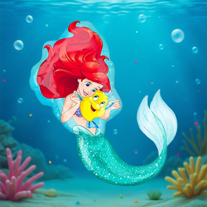 Palloncino Metallizzato Sirenetta 71X86Cm Decorazione per Feste Bambini 2 Pezzi per Confezione - Product Image 3