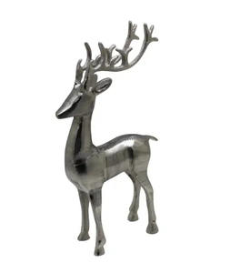 Diseño elegante Navidad decorativo aluminio Rein Deer Red PC antiguo acabado para la decoración de la sala de estar del hogar - Product Image 4
