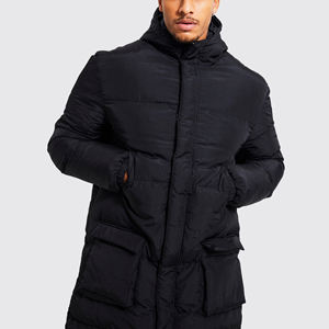 Veste matelassée en toile d'hiver de haute qualité pour hommes et femmes, imperméable, à capuche, logo brodé, longueur standard - Product Image 6