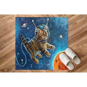 Alfombras de Gato Astronauta, Alfombras Abstractas de Animales, Alfombra Cosmos, Alfombra Estampada, Alfombra de Chenilla - Product Image 5