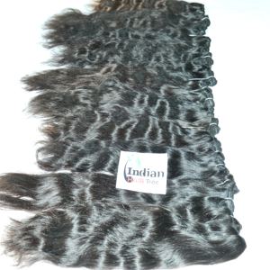 Extensions de cheveux humains 100% naturels du sud de l'Inde, ondulés, Remy, non traités, sans traitement chimique, fabriqués par des fabricants spécialisés. - Product Image 3
