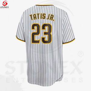 Vêtements de sport unisexes pour baseball et softball, respirants, grandes tailles, logo personnalisé, sublimation, maillot d'entraînement de baseball, vente flash - Product Image 2