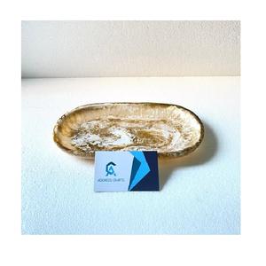 Meilleure vente nordique couleur ambre résine luxe bol plateau maison ornements plateau à dessert décorations résine stockage vaisselle plateau - Product Image 3