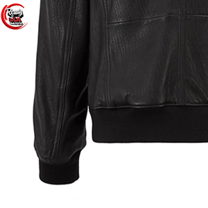 Nueva chaqueta de cuero personalizada para hombre, tela de lona de estilo callejero con cuello levantado, precio razonable para invierno - Product Image 6