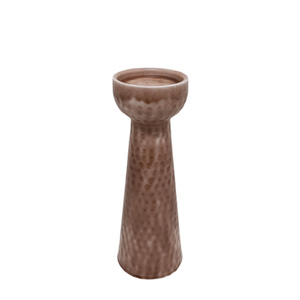 Juego de 2 portavelas de madera de hierro y cuero, soporte de Color marrón y dorado de gran tamaño para decoración de bodas - Product Image 2