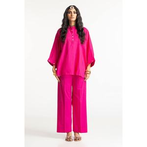 Camisa y Pantalón Casual con Adornos Teñidos Dobby KST-43324 para Primavera/Verano con Mangas Tres Cuartos - Product Image 2