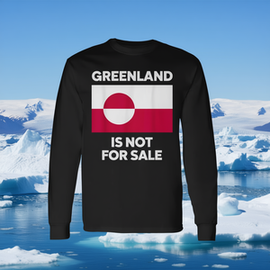 Maglietta promozionale a maniche lunghe Greenland Is Not for Sale - Product Image 3