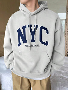 Sweat-shirts à épaules tombantes pour hommes de luxe personnalisés, logo brodé personnalisé, coton lourd, streetwear surdimensionné, sweat-shirt à épaules tombantes pour hommes - Product Image 5