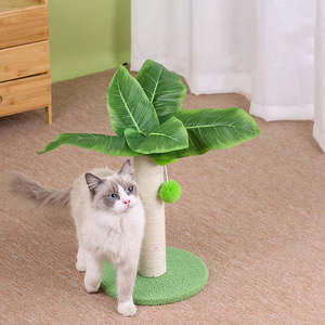 Jouets pour animaux de compagnie amusants, griffoir pour chatons en plastique et en bois, arbre à chat de luxe, griffoir écologique et durable pour chats d'intérieur - Product Image 2