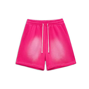 Sweat vierge personnalisé court lavage à l'acide Fitness Vintage plaine français éponge coton polaire survêtement sport - Product Image 1