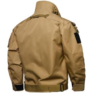 Veste pour homme décontractée multi-poches manteaux d'extérieur coupe-vent bombardiers à fermeture éclair pour homme - Product Image 2