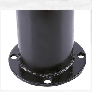 取り外し可能なスチール製安全ボラードポスト |   黒と黄色の交通保護バリケード - Product Image 2