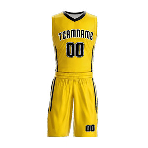 Prix d'uniforme de basket-ball de sublimation de haute qualité, logo personnalisé, nouveau style d'uniformes pour hommes, shorts de basket-ball d'été Bsci - Product Image 3